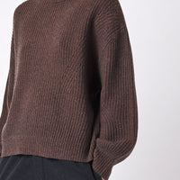 Merino Striped Poet Sweater - FW23 - Brown