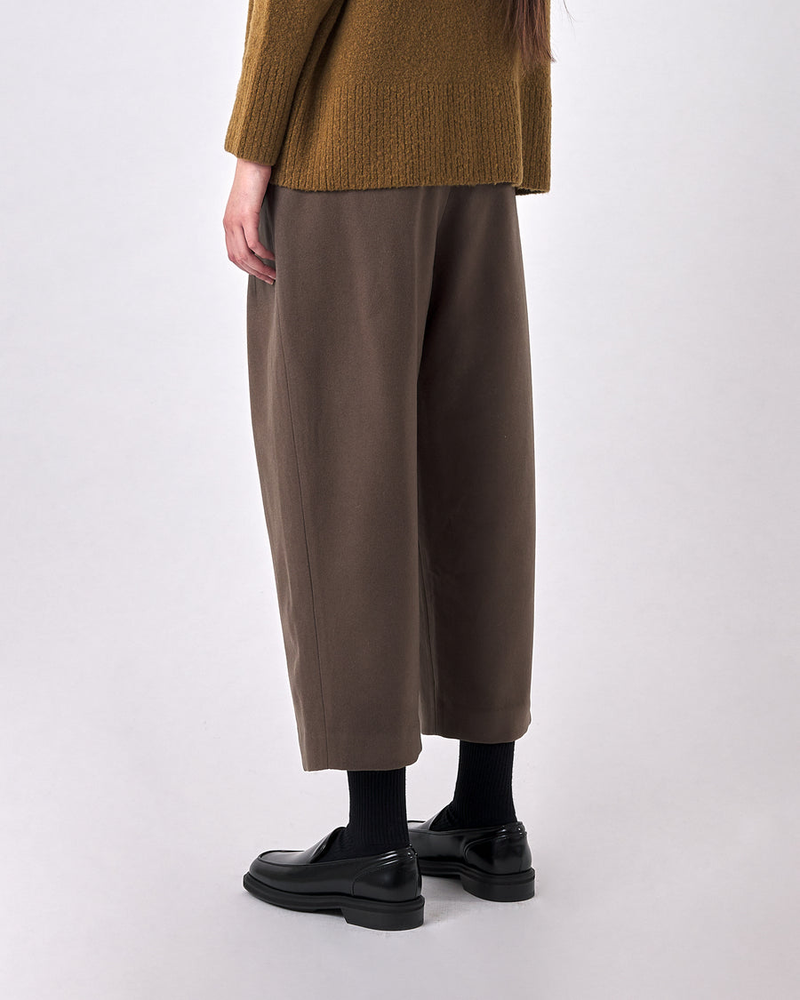 Wool Pleated Trouser - FW23 - Umber