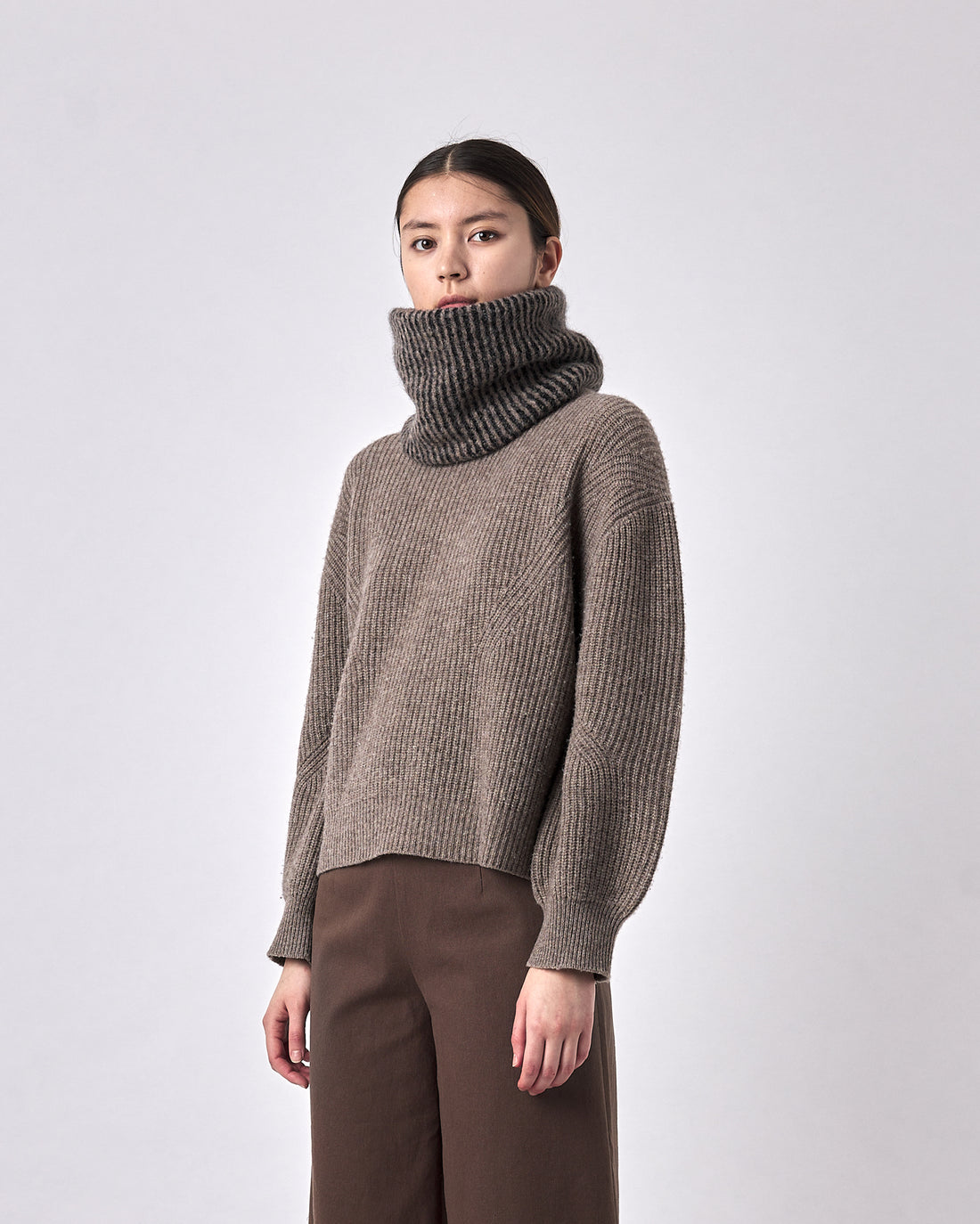 Alpaca Striped Ring Scarf - FW23 - Color Options