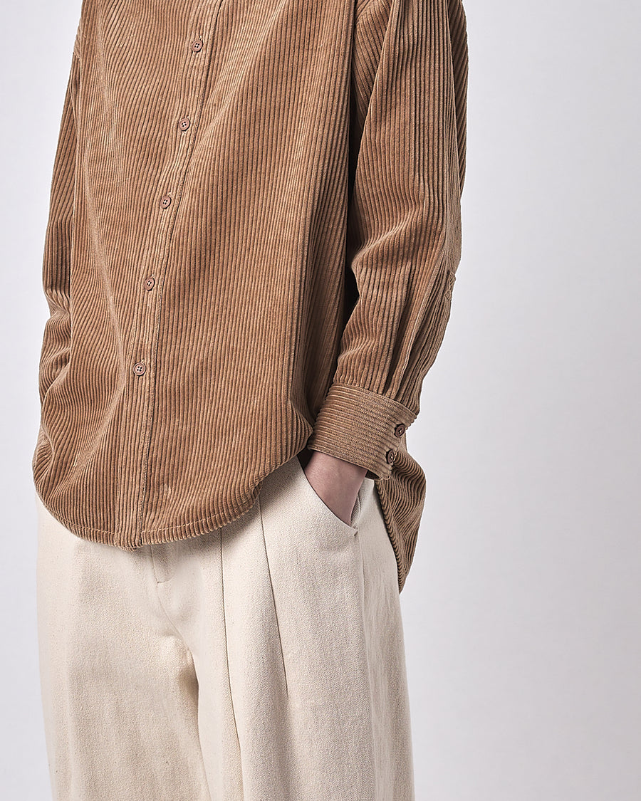 Corduroy Unisex Dolman Shirt - FW23 - Tobacco