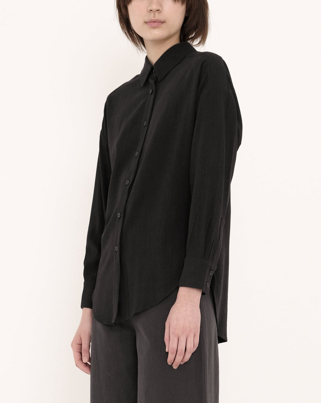 Signature Dolman Shirt - Black