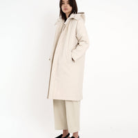 Hooded Duster - FW22 - Bone-White