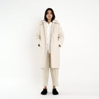 Hooded Duster - FW22 - Bone-White