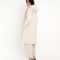 Hooded Duster - FW22 - Bone-White