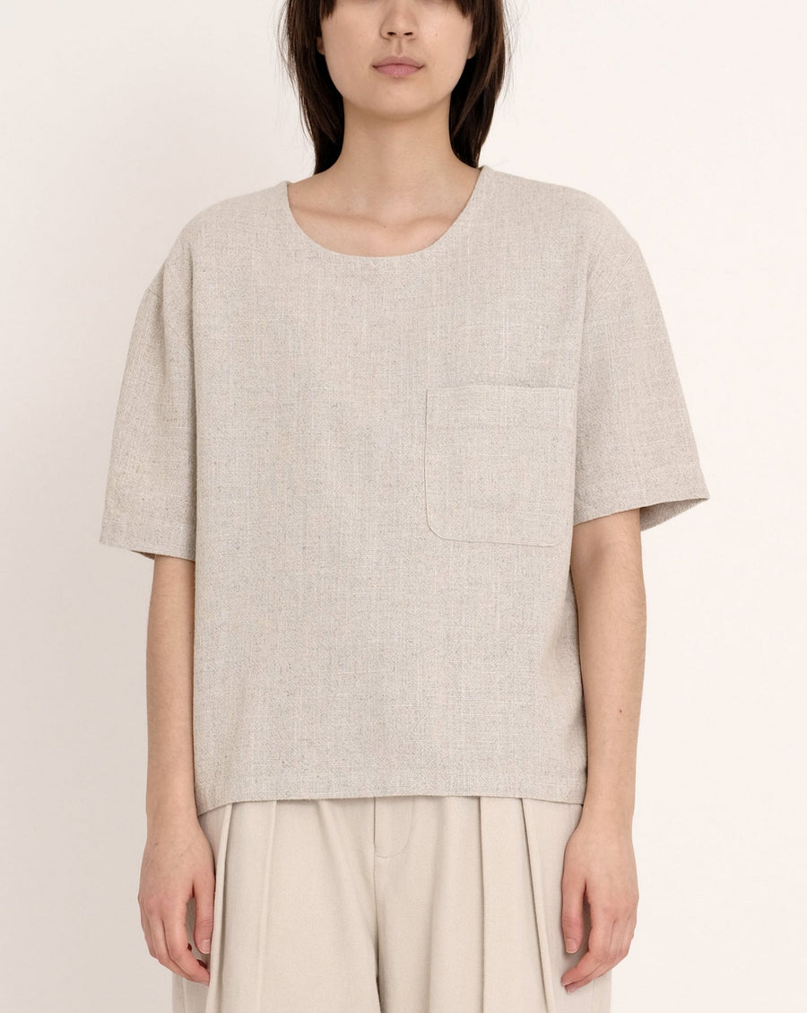 Signature Unisex Pocket Tee - Classic Oatmeal