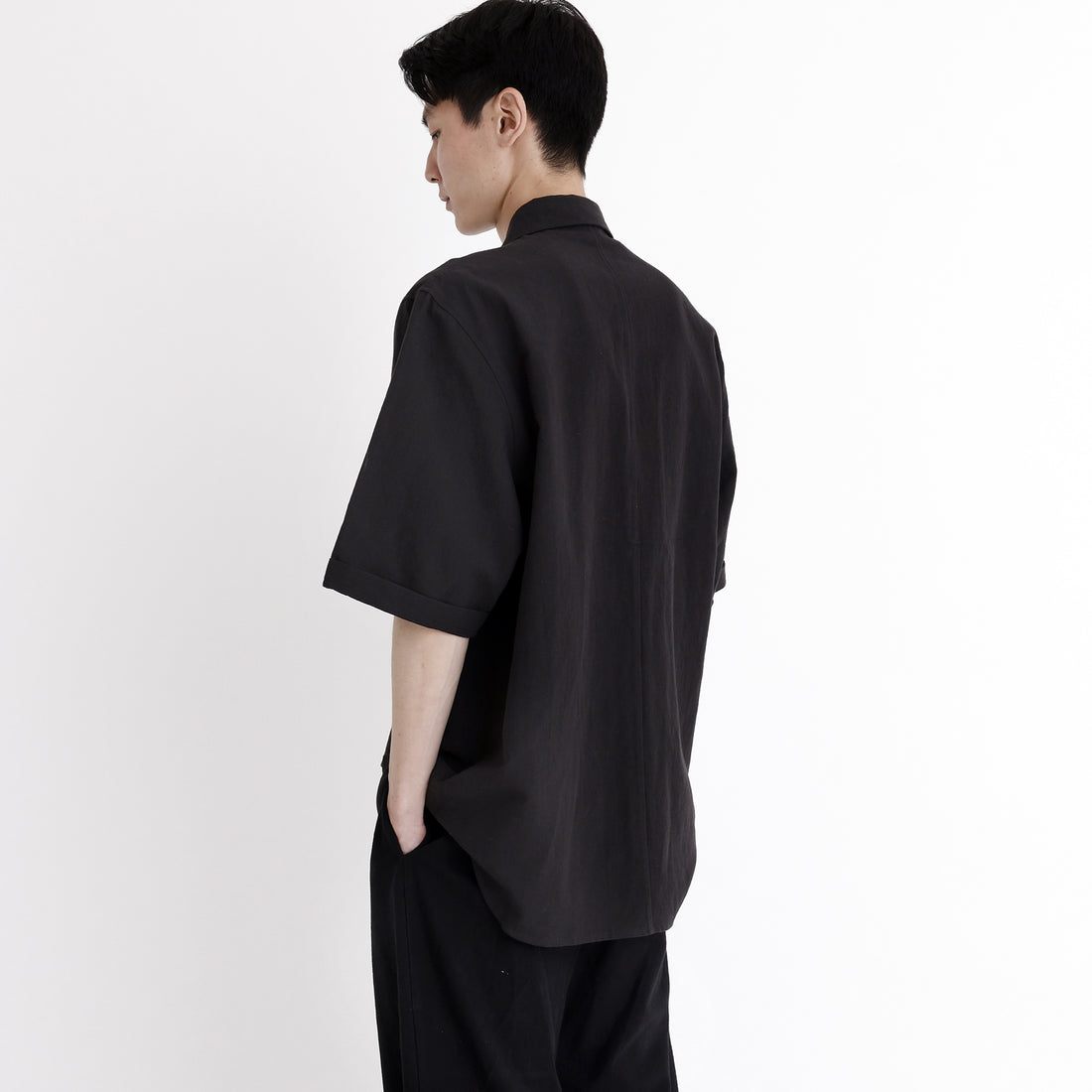 Signature Double Pockets Shirt - Black