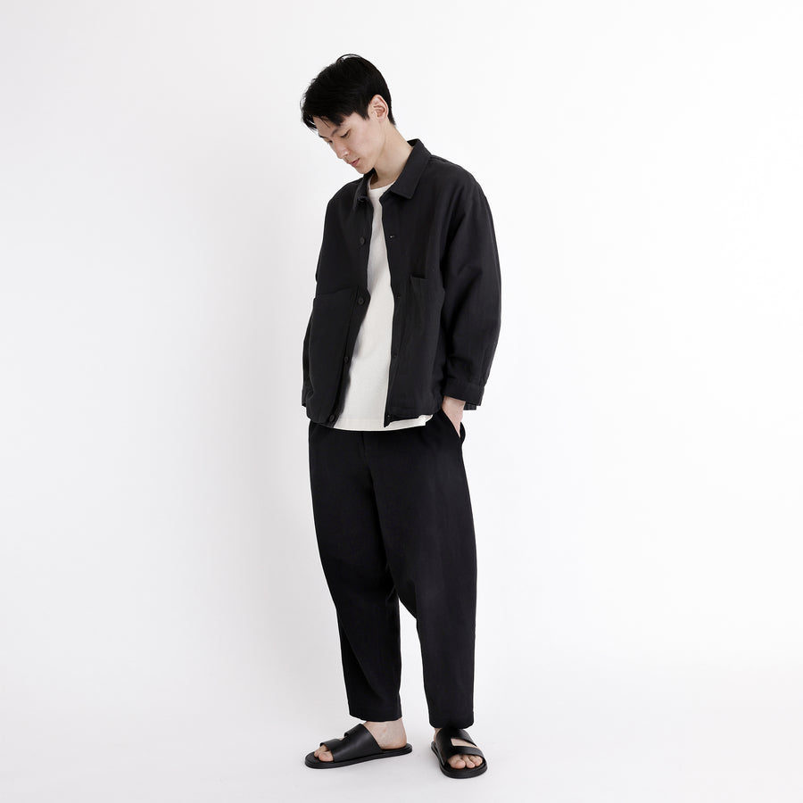 Signature Panel Pockets Shirt Jacket - Black – 7115 by Szeki Signature Panel Pockets Shirt Jacket - Black – 7115 by Szeki