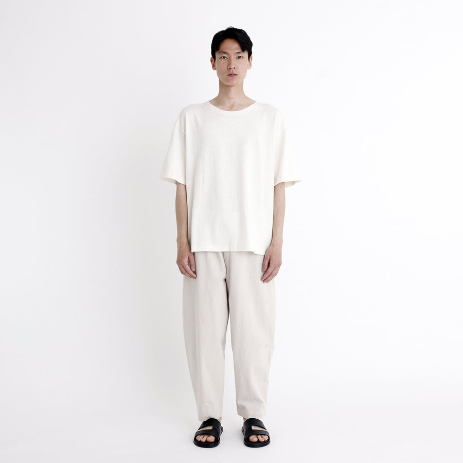 Signature Elastic Pull-Up Trouser - Canvas Edition - Oatmeal