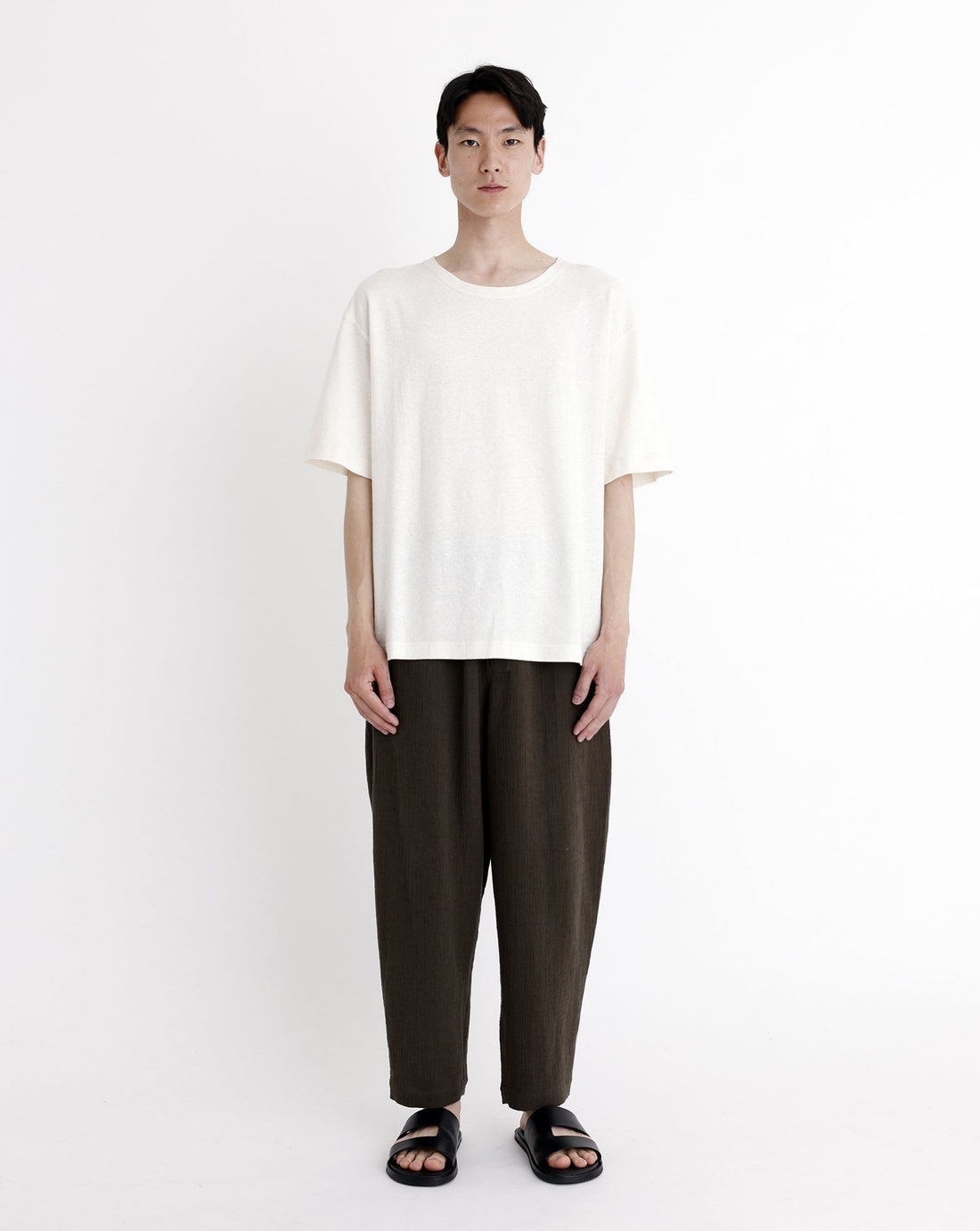 Signature Elastic Pull-Up Trouser - Gauze Edition - Deep Moss