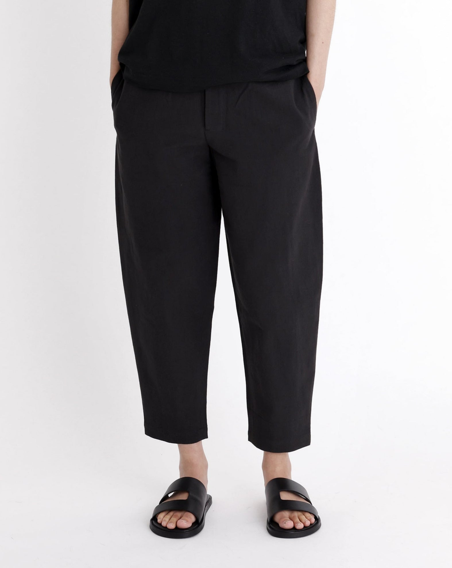 Signature Elastic Pull-Up Trouser - Canvas Edition - Black