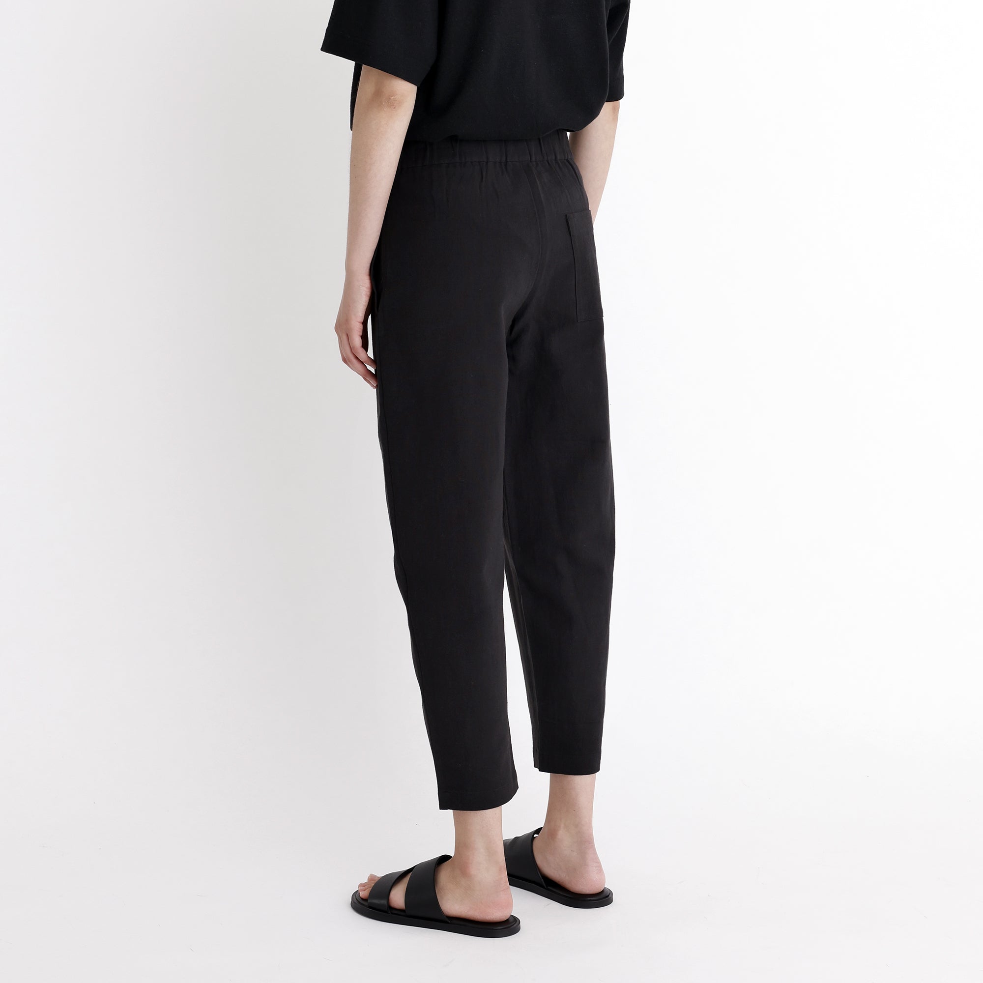 Signature Elastic Pull-Up Trouser - Canvas Edition - Black