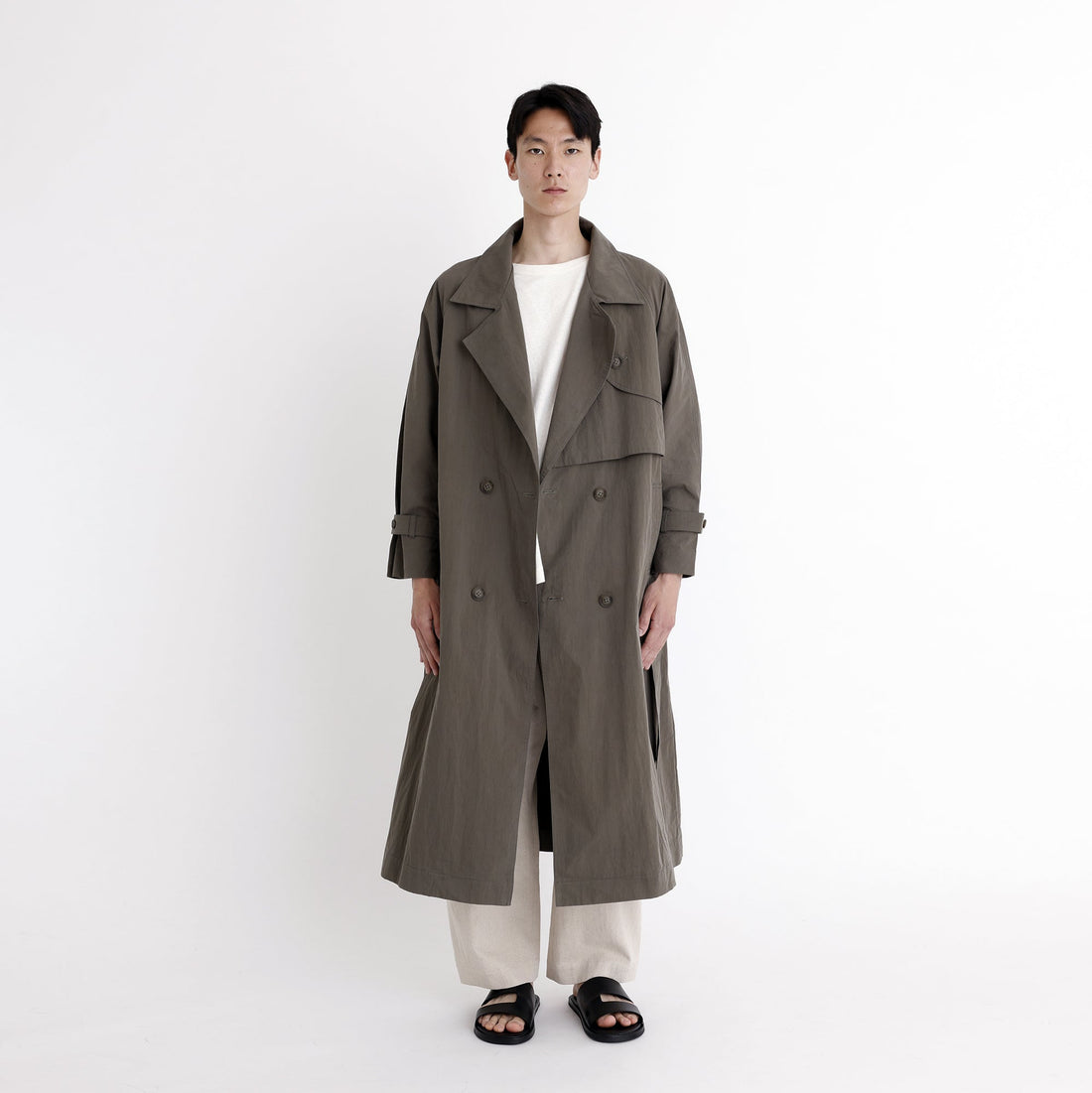 Spring Long Trench - SS23 - Dusty Olive