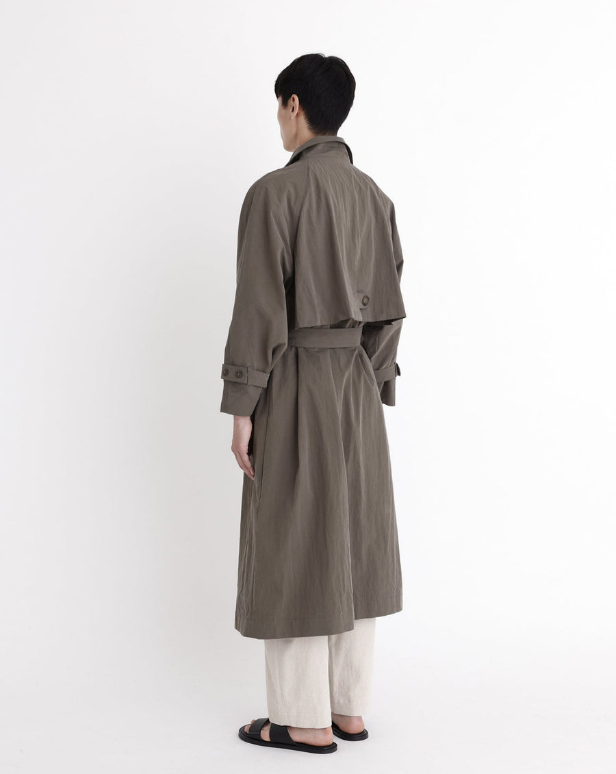 Spring Long Trench - SS23 - Dusty Olive