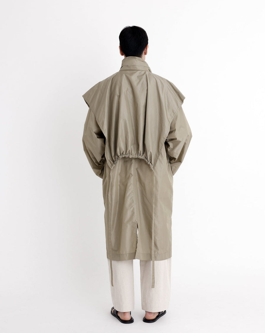 Packable Rain Trench - SS23 - Pistachio Gray