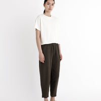 Signature Cropped Tee - Off-White
