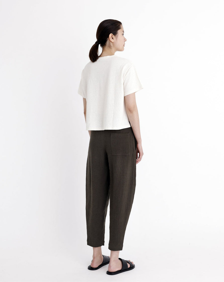 Signature Elastic Pull-Up Trouser - Gauze Edition - Deep Moss