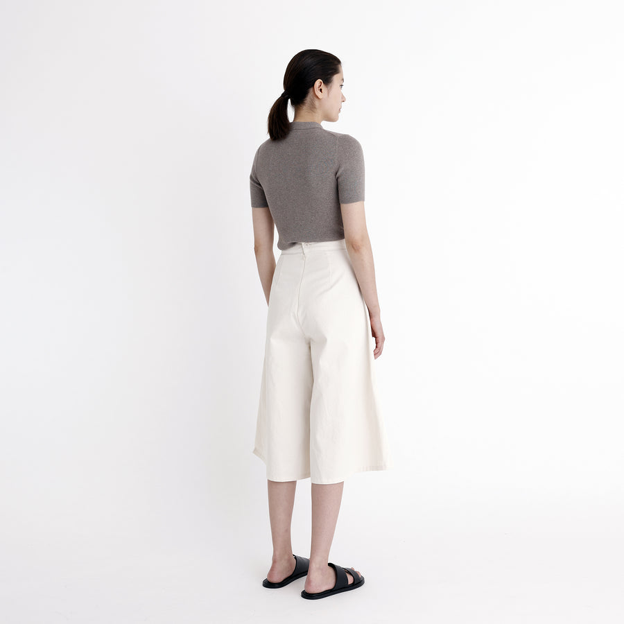 Collar Ribbed Tee - SS23 - Pepper