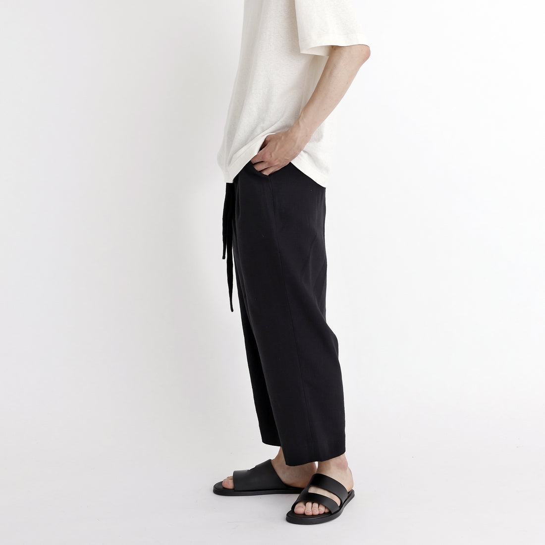 Drawstring Relaxed Trouser - SS23 - Black