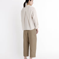 Airy Flat Hem Button Down - SS23 - Oyster