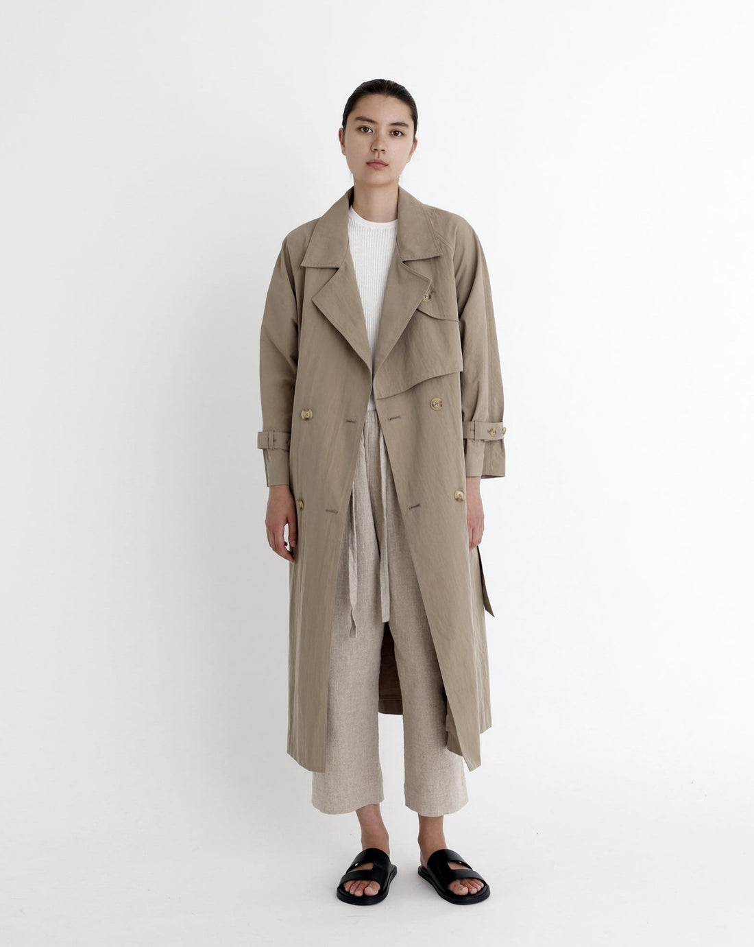 Spring Long Trench - SS23 - Tan