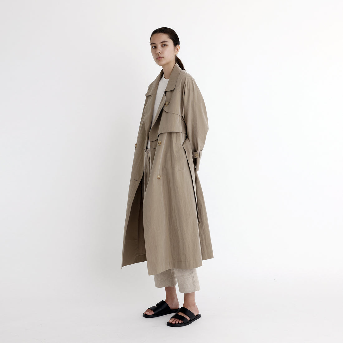 Spring Long Trench - SS23 - Tan