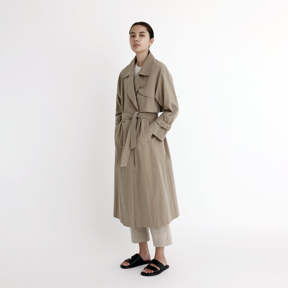 Spring Long Trench - SS23 - Tan