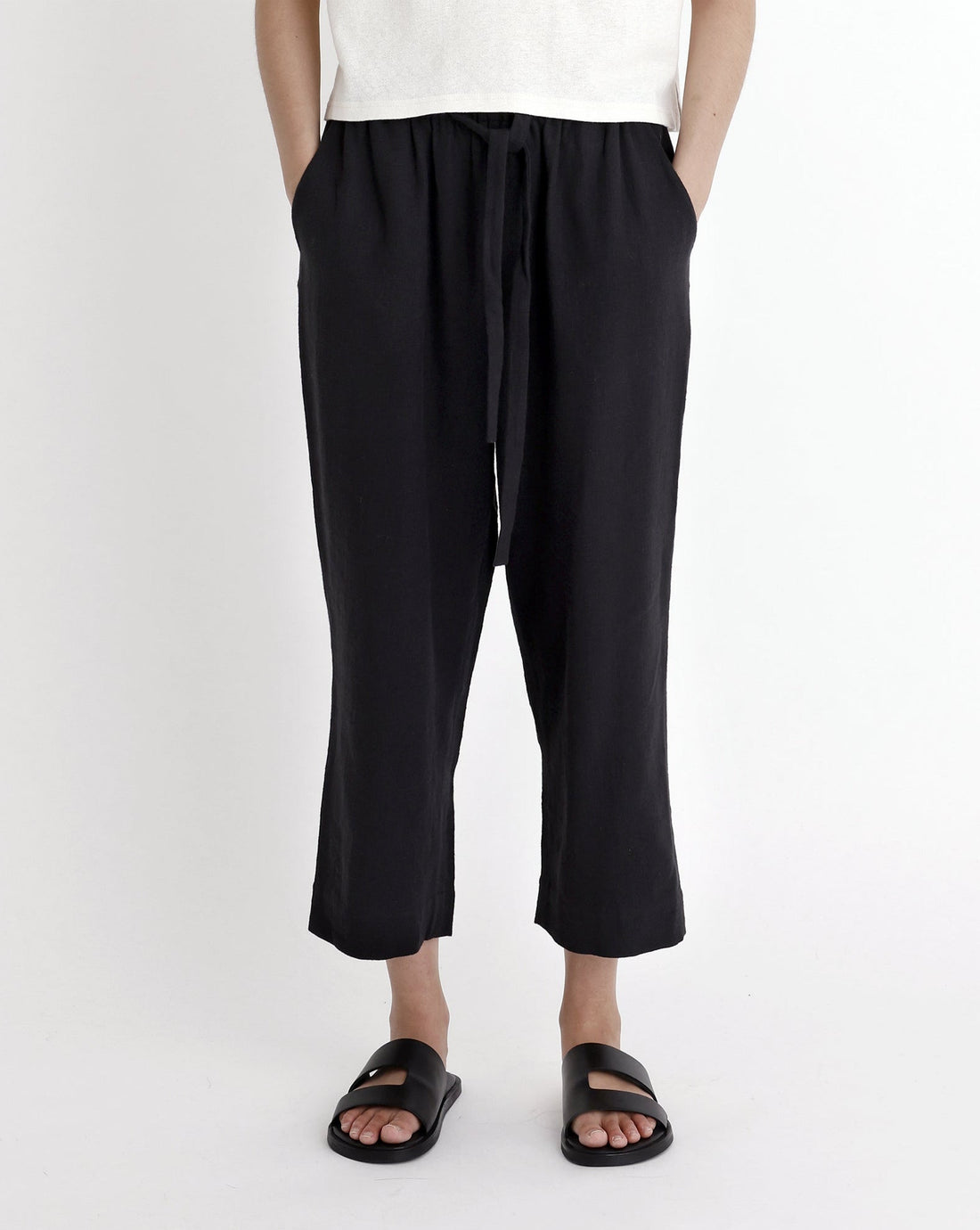 Drawstring Relaxed Trouser - SS23 - Black