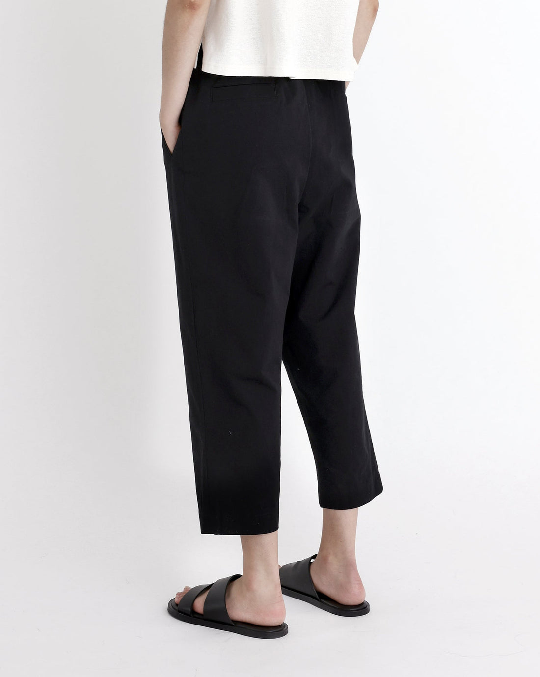 Elastic Drop-Crotch Trousers - SS23 - Black