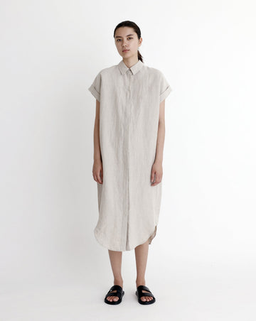 Linen Maxi Shirtdress - SS23 - Oatmeal