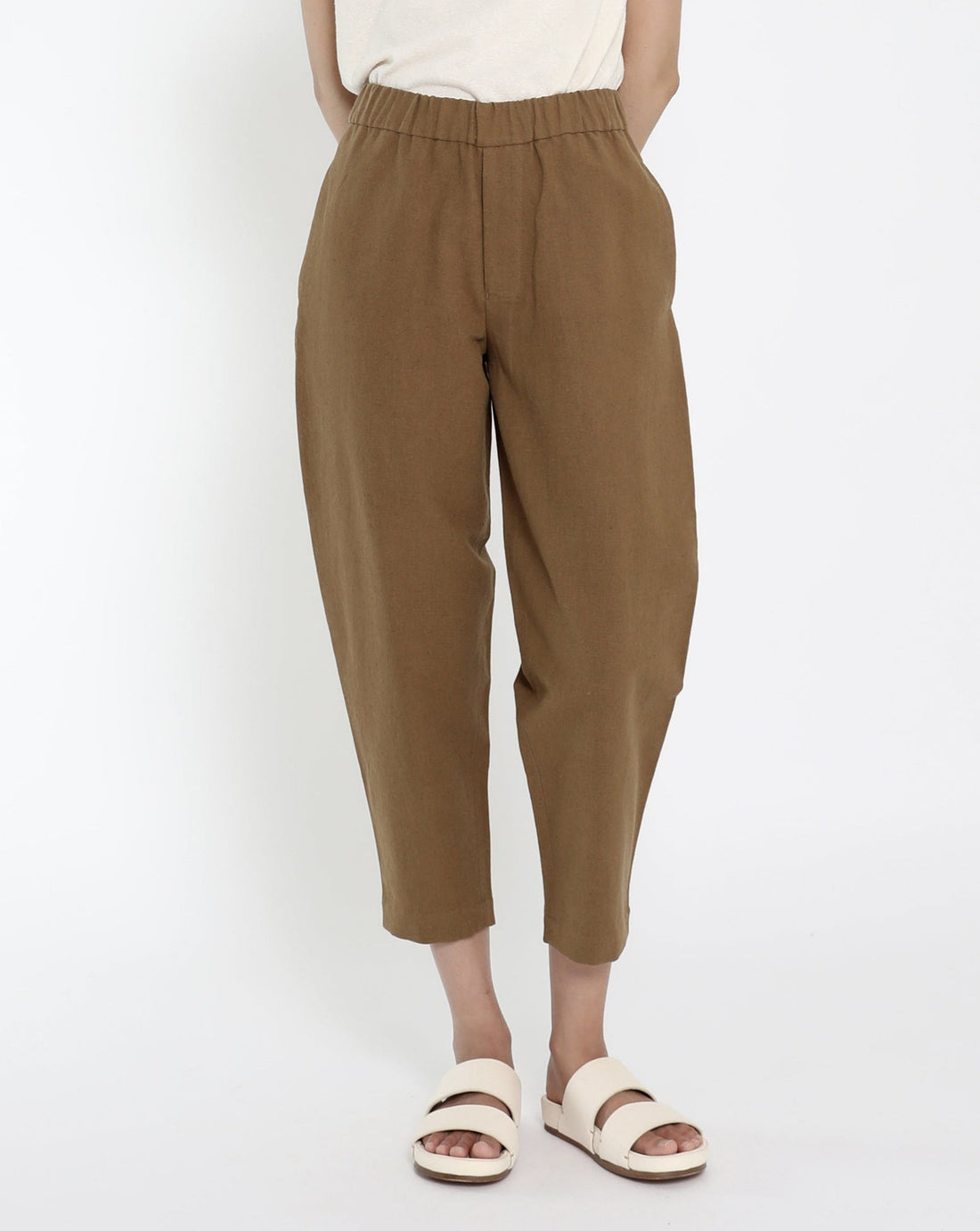 Signature Elastic Pull-Up Trouser - Canvas Edition - Caramel